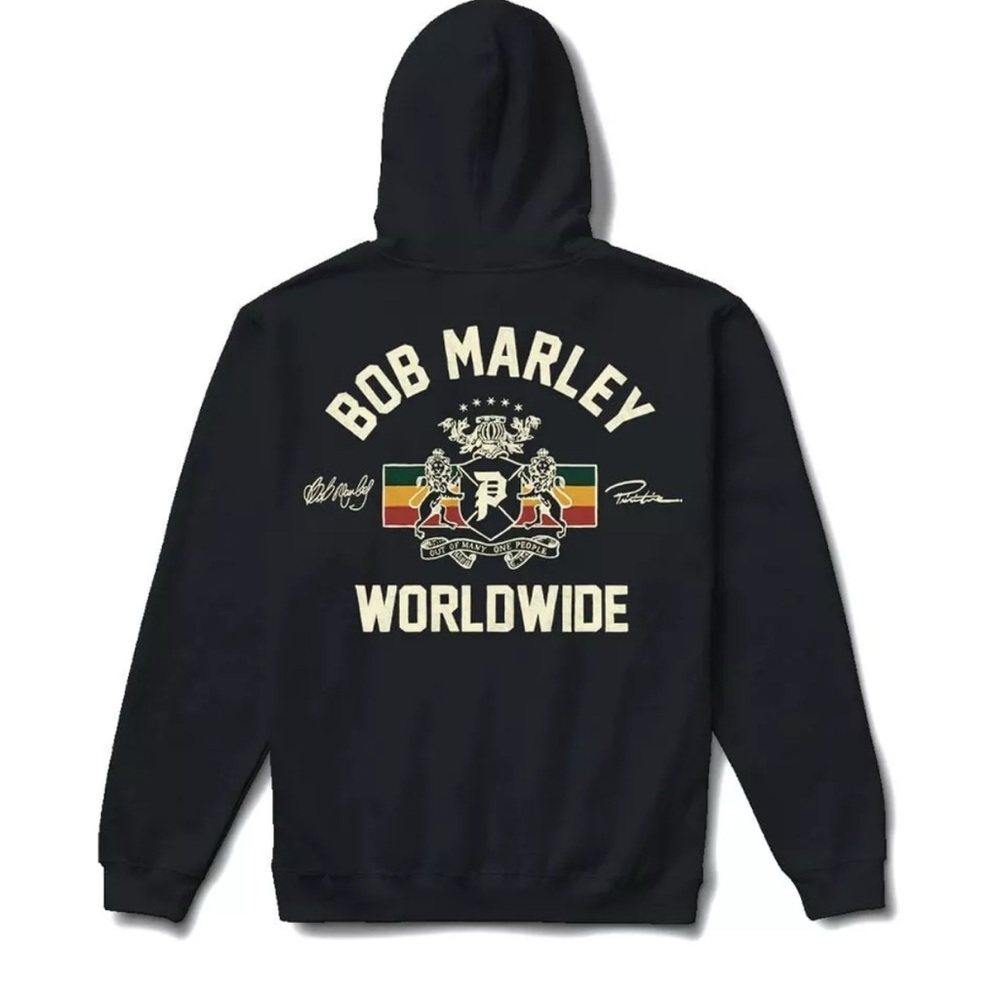 Primitive Skate Bob Marley Worldwide Black Hoodie